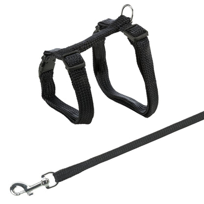 Cat Harness With Leash Nylon Adjustable 22 To 42 Cm Lead Colors