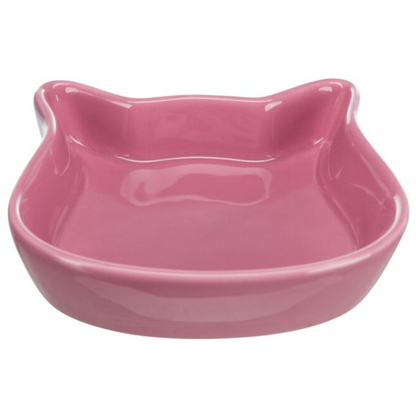 Trixie Cat Face Ceramic Bowl Stoneware Non Slip