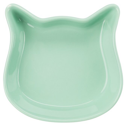 Trixie Cat Face Ceramic Bowl Stoneware Non Slip