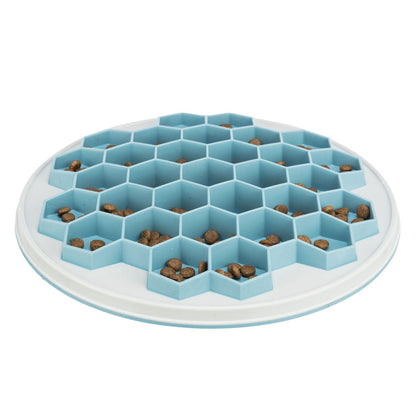 Hive Slow Feeding Plate 30cm Non Slip Blue Grey