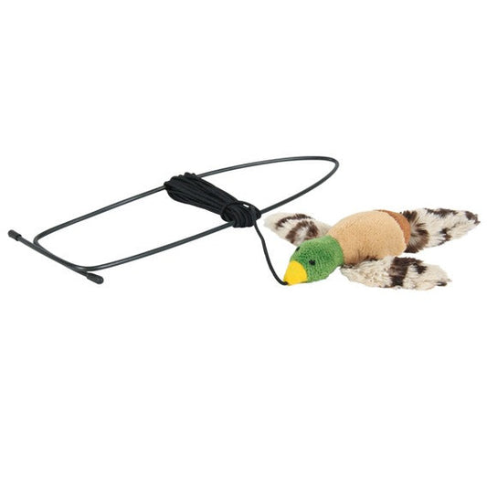 Door Frame Cat Toy Plush Bird With Catnip Scent