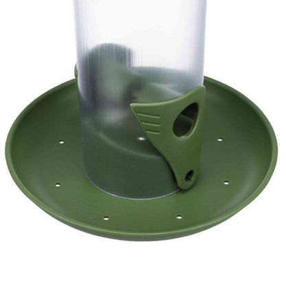 Wild Bird Seed Feeder With Plate 22cm Plastic