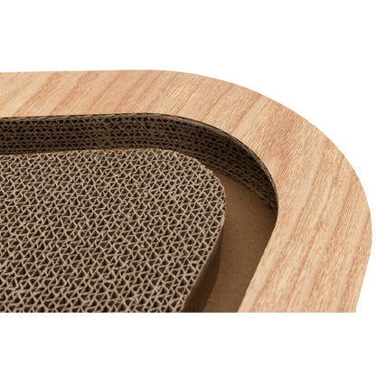 Cat Scratching Cardboard Triangle With Toy Balls