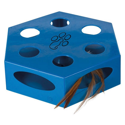 trixie interactive cat toy with feather
